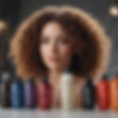 A selection of popular hair products designed to enhance and maintain curls.