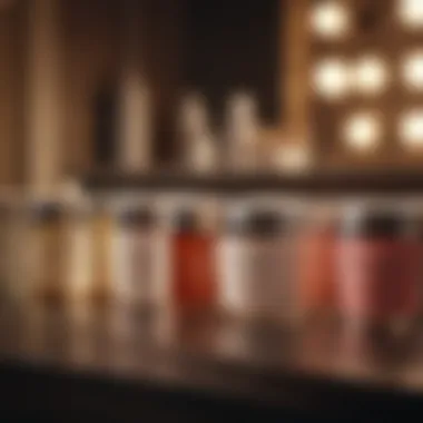 Diverse Collagen Creams on Display Elegant display of various collagen cream jars