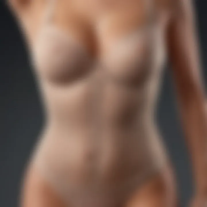 Close-up of a body shaper showcasing its fabric and design