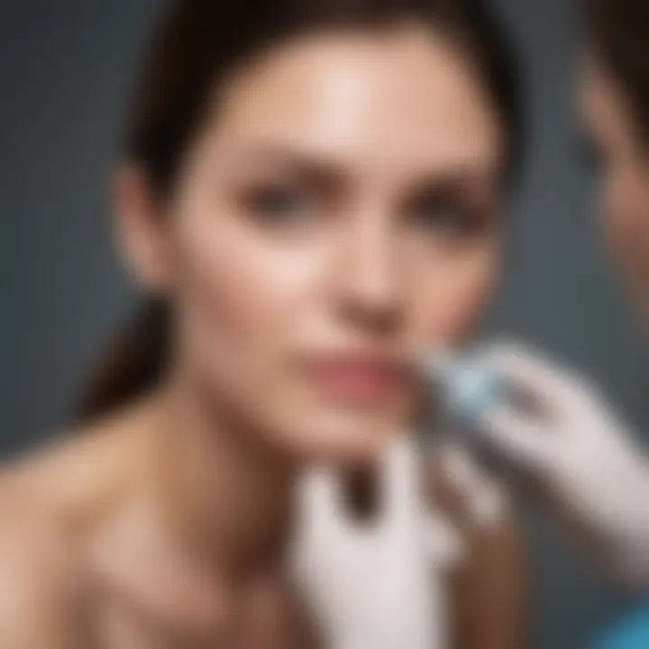 Dermatologist Performing Laser Treatment for Acne Scars