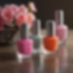 A palette of vibrant spring DND gel polish colors