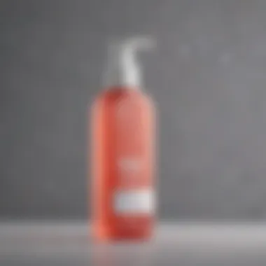 Bright Facial Cleanser for Oily Skin Close-up of a bright, vibrant bottle of facial cleanser specifically formulated for oily skin.