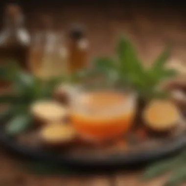Natural Ingredients for Oily Skin Care An arrangement of key natural ingredients known for their efficacy in treating oily skin.