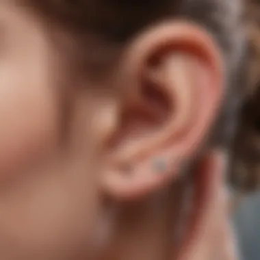 Daith Piercing and Migraine Relief Illustration depicting the relationship between daith piercings and migraine symptom relief