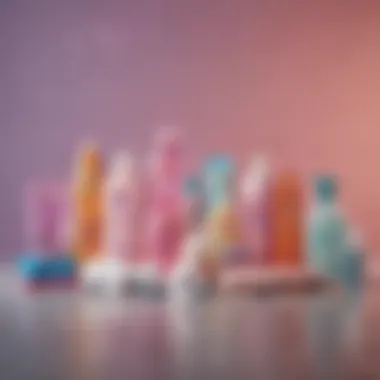 Diverse Female Hygiene Products An array of female hygiene products on a clean surface