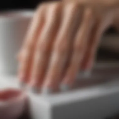 Trendy and modern variations of French nails displayed in a fashionable setting.
