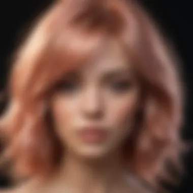Ethereal Rose Gold Hair Color