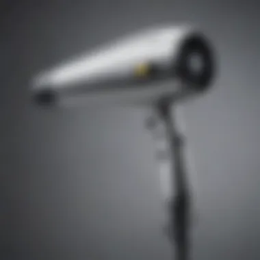 A sleek hair dryer showcasing advanced technology