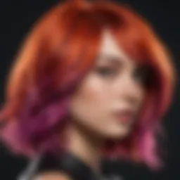 Artistic hair color palette