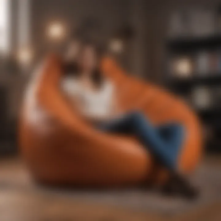 Ergonomic bean bag chair for ultimate comfort