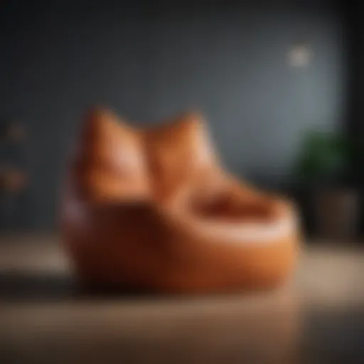 Bean bag chair in modern minimalist design