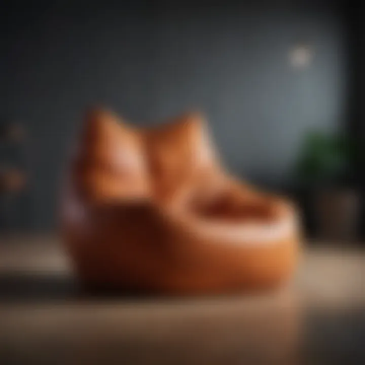 Bean bag chair in modern minimalist design