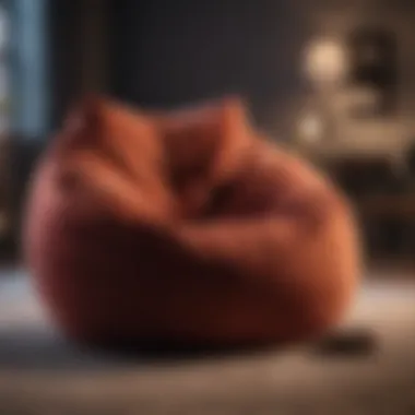 Luxurious Velvet Bean Bag Chair Cozy bean bag chair in trendy velvet fabric