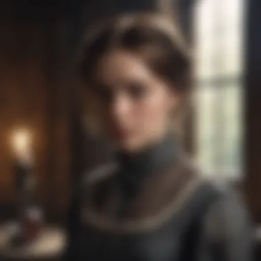 Enigmatic Depiction of Jane Eyre in the Attic Mysterious portrayal of Jane Eyre in the attic