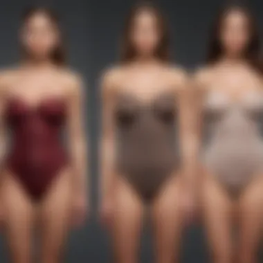 Variety of body shapes represented with the body shaper