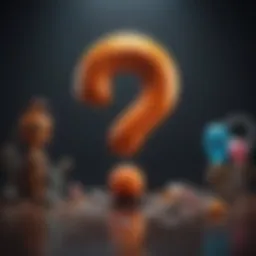 Colorful question mark illustration
