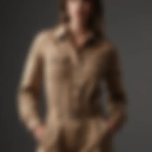 Elegant display of the Abercrombie and Fitch Utility Jumpsuit showcasing its sophisticated design.