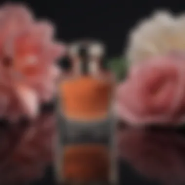 Gucci Bloom on Vanity Aesthetic arrangement of Gucci Bloom Rollerball on a vanity