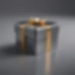 An elegant tin gift box with a sophisticated design