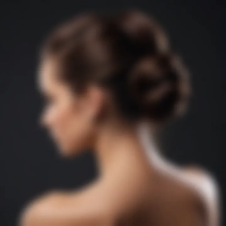 A sophisticated ponytail updo perfect for formal events