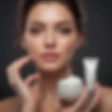 Quality Skincare Products for Post-Care An elegant arrangement of high-quality skincare products recommended for post-microdermabrasion care.