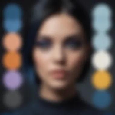 Stylistic Color Palette Inspiration Color palette inspired by bluest black hair for stylistic inspiration
