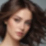 A close-up of thick, healthy hair showcasing the results of effective shampoo.