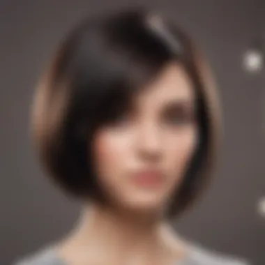 Current Hair Trends in Sleek Salons A beautifully styled hair showcase exemplifying modern trends