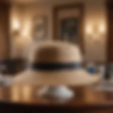 Nordstrom Rack bucket hat placed on a stylish table setting