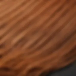 A vibrant ginger hair color swatch showcasing various shades