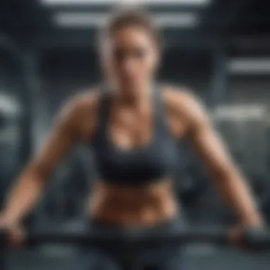 Intense Workout for Rapid Weight Loss An individual engaged in a high-intensity workout session showcasing dedication and effort.