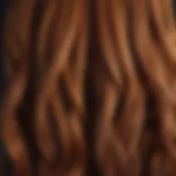 A close-up view of vibrant hair extensions displayed in various colors and textures