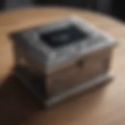 Elegant jewelry box with personalized engraving
