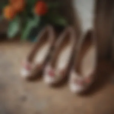 Vintage-Inspired Flats with Floral Accents