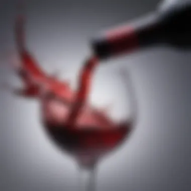 Aromatic Symphony A refined glass of non-alcoholic red wine with swirling aromas