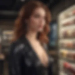 Fashion forward woman browsing FashGlimpse