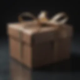 A beautifully wrapped gift box with a personal touch