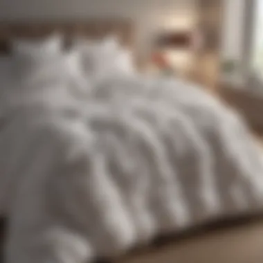 Comfort Meets Style in Duvet and Comforter Pairing Fluffy duvet and cozy comforter ensemble