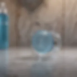 Luxurious frozen face roller resting on a marble countertop