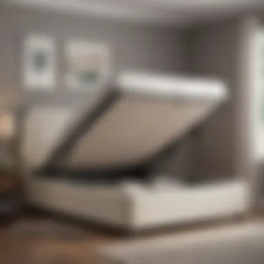 Innovative Design of Full-Size Lift-Up Storage Bed in Motion Functional Full-Size Lift-Up Storage Bed Mechanism in Action