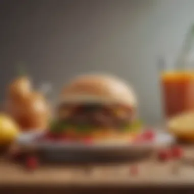 The Food-Mood Connection An artistic depiction of food and mood correlation through colorful graphics.