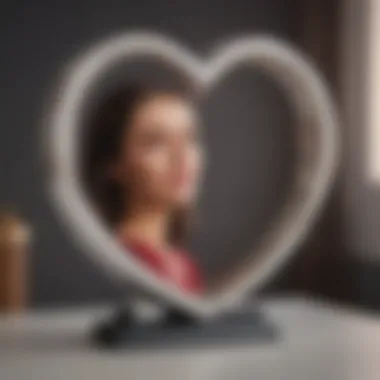 Customized Heart-Shaped Photo Frame Personalized heart-shaped photo frame showcasing a cherished moment