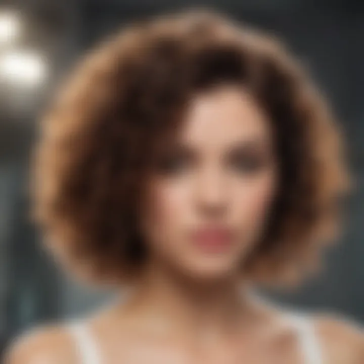 Application techniques for curly hair products