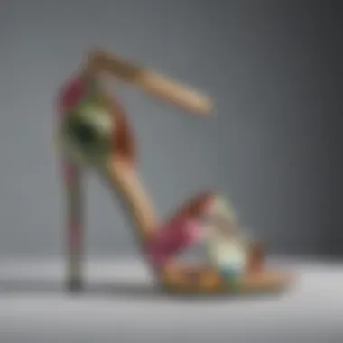 Abstract Floral Print Heels Abstract floral print heels