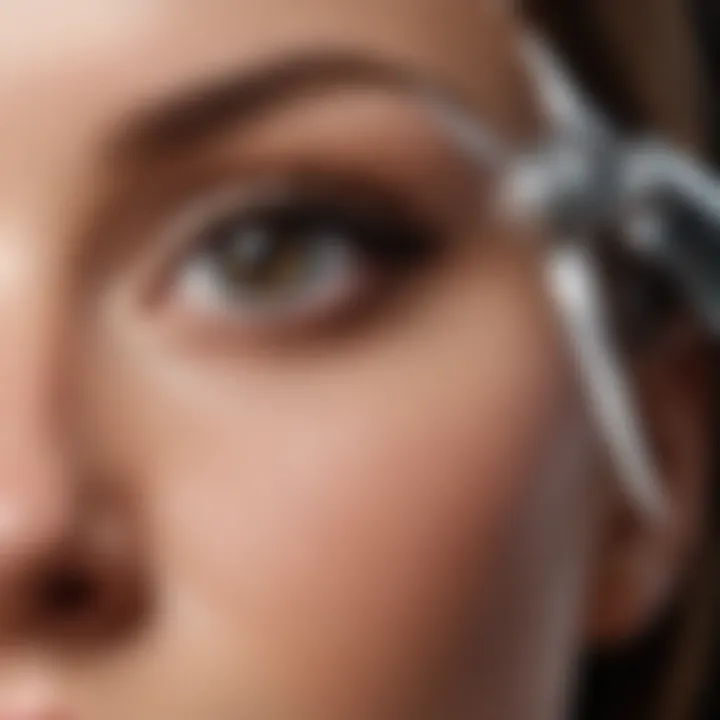 A close-up shot of innovative lash lift tools and solutions