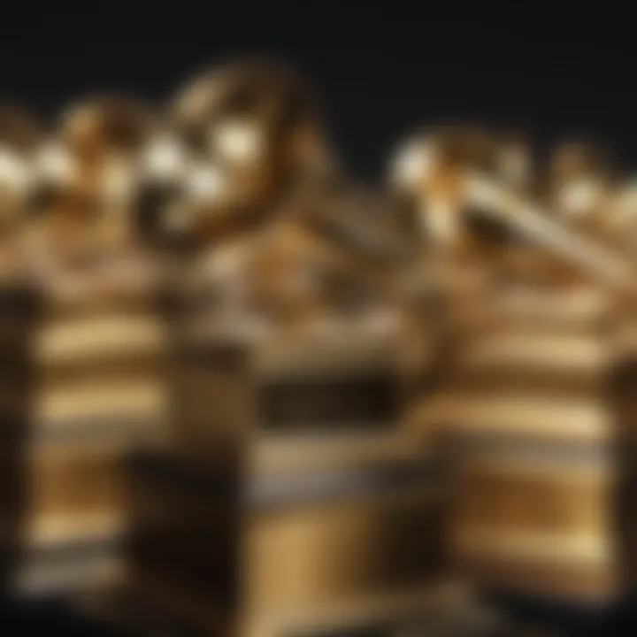 Intricate Grammy Award Trophy Close-Up