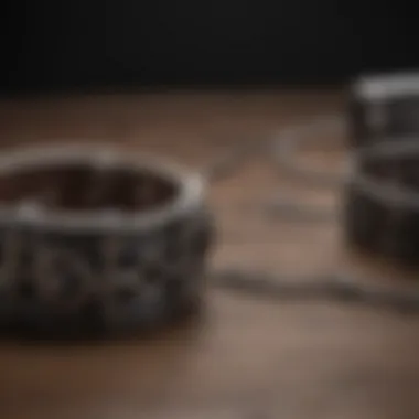 Leather cuffs and chains for BDSM exploration