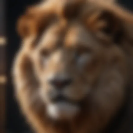 Majestic Lion Symbolizing Leo Moon