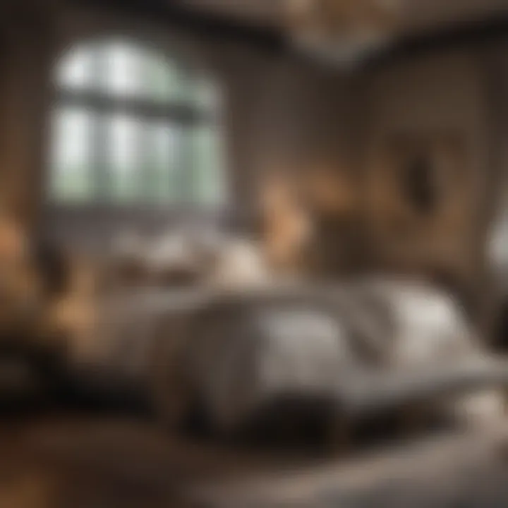 Luxurious bedding on a Walmart king frame enhancing bedroom decor