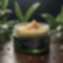 Luxurious exfoliating scrub with botanical extracts